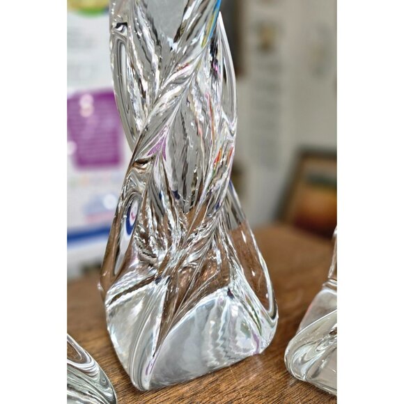 LaChausse Studio Glass Candlestick Trio – Francis Le Salle, New Orleans (NOLA) - Picture 6 of 12